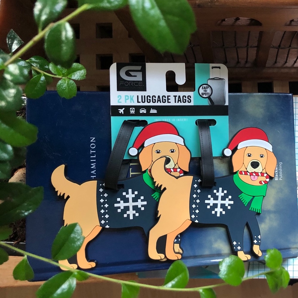 G Force Golden Retriever Luggage Tag